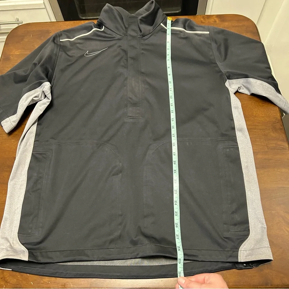 Nike Golf Storm Fit Black Half Zip Short Sleeve Windbreaker Jacket Mens Size L